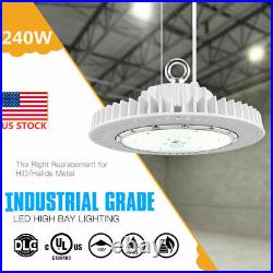 240W UFO LED High Bay Lights Warehouse Commercial Industrial Shop Lighting 5000K