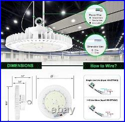 240W UFO LED High Bay Lights Warehouse Commercial Industrial Shop Lighting 5000K