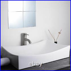26 Bathroom Vessel Sink Porcelain Ceramic Above Counter Bowl Basin Pop Up Drain