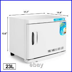 2IN1 23L Hot Towel Warmer UV Sterilizer Cabinet Spa Beauty SalonFacial Skin Care