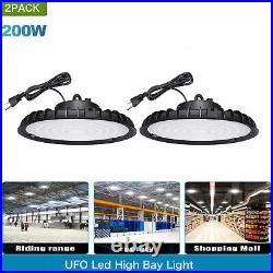 2Pack 200W UFO Led High Bay Light Commercial Industrial Warehouse Factory Light