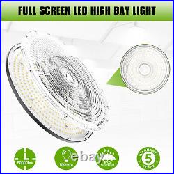 2Pack 240W UFO High Bay Light Warehouse Commercial Garage Area Lighting Fixture