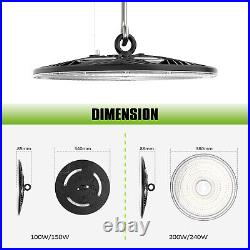 2Pack 240W UFO High Bay Light Warehouse Commercial Garage Area Lighting Fixture