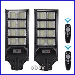 2X Commercial 100000000LM Outdoor Dusk to Dawn Solar Street Light IP67 Road Lamp