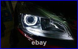 3.0 H1 Bi-Xenon Projector Lens with Square LED Halo Ring Shrouds For Headlights