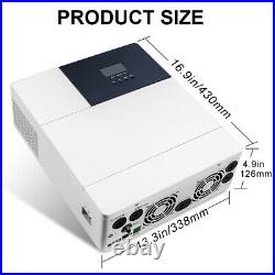 3500W 48V All-In-One Solar Charger Inverter 110V AC Built-In 80A Mppt Controller