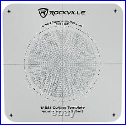 (36) Rockville MS81 Metal 8 70v Commercial Background Music PA Ceiling Speakers