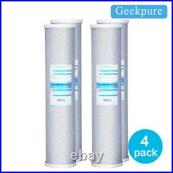 4 PK Big Carbon Block Blue Color Whole House Replacement Water Filter 20 x 4.5