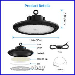 4 Pack 150W UFO Led High Bay Light Factory Warehouse Commercial Light Fixtures