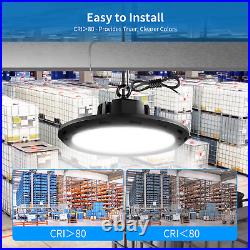 4 Pack 150W UFO Led High Bay Light Factory Warehouse Commercial Light Fixtures