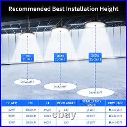 4 Pack 200W UFO Led High Bay Light Commercial Warehouse Factory Lighting Fixture