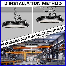 4 Pack 300W UFO LED High Bay Light Shop Commercial Factory Warehouse Fixtures
