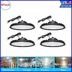 4 Pack 300W UFO Led High Bay Light Commercial Warehouse Industrial Light Fixture