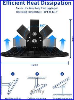 4 Pack 500 Watts UFO Led High Bay Light Led Commercial Industrial Shop Lighting