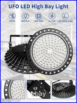 4 Pack 500 Watts UFO Led High Bay Light Led Commercial Industrial Shop Lighting