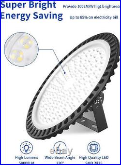 4 Pack 500 Watts UFO Led High Bay Light Led Commercial Industrial Shop Lighting