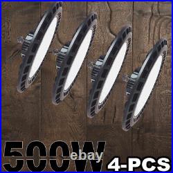 4 Pack 500 w ufo light LED Factory Commercial Warehouse Light Fixtures 6500K