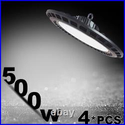 4 Pack 500 watt ufo light Factory Warehouse Commercial Light Fixtures 6500K