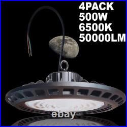 4 Pack 500 watt ufo light Factory Warehouse Commercial Light Fixtures 6500K