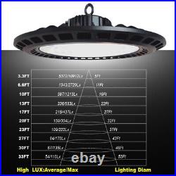 4 Pack 500 watt ufo light Factory Warehouse Commercial Light Fixtures 6500K