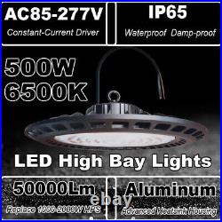 4 Pack 500 watt ufo light Factory Warehouse Commercial Light Fixtures 6500K