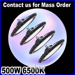 4 Pack 500 watt ufo light Factory Warehouse Commercial Light Fixtures 6500K