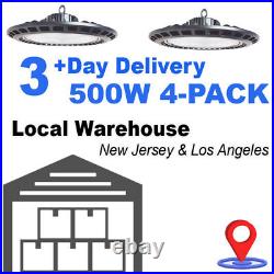 4 Pack 500 watt ufo light Factory Warehouse Commercial Light Fixtures 6500K