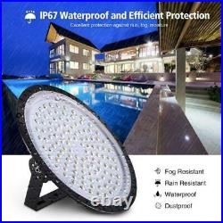 4 Pack 500W UFO Led High Bay Light Commercial Warehouse Factory Lighting Fixture