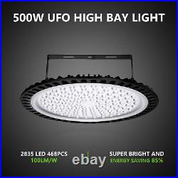 4 Pack 500W UFO Led High Bay Light Commercial Warehouse Factory Lighting Fixture