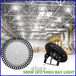 4 Pack 500W UFO Led High Bay Light Commercial Warehouse Factory Lighting Fixture