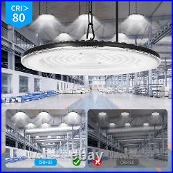 4 Pack 500W UFO Led High Bay Light Factory Warehouse Commercial Light Fixtures