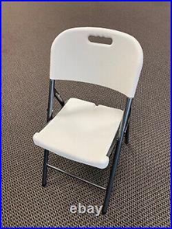 4 Pack Premium Commercial Contoured Folding Chairs Set Steel Frame Plastic Seat