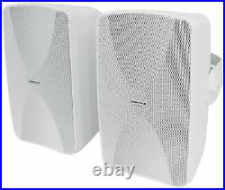 4 Rockville WET-6525W 6.5 70V Commercial Indoor/Outdoor Wall Speakers in White