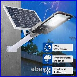 400 Watts Commercial LED Solar Street Light Dusk to Dawn Parking Lot Road Lamp