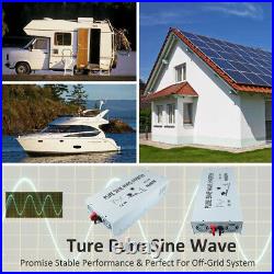 4000 Watt Pure Sine Wave Inverter 12V to 120V Solar Home System Power Generator