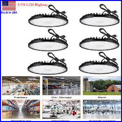 400W LED High Bay Light UFO Shop Garage Lights Warehouse Commercial Lamp 6Pack