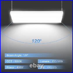 400W LED Linear High Bay Light Commercial Warehouse Garage Ceiling Fixture Whtie