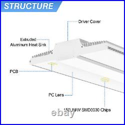 400W LED Linear High Bay Light Commercial Warehouse Garage Ceiling Fixture Whtie