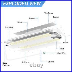 400W LED Linear High Bay Light Commercial Warehouse Garage Ceiling Fixture Whtie