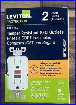 (40PCS) GFTR1-R4W GFTR1-R2W GFI 15A TAMPER RESISTANT WHITE 20 boxes 2Pack