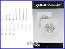 (48) Rockville MS81 Metal 8 70v Commercial Background Music PA Ceiling Speakers