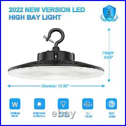 480V UFO LED High Bay Light 150W 21000lm Dimmable Commercial Warehouse Shop Lamp