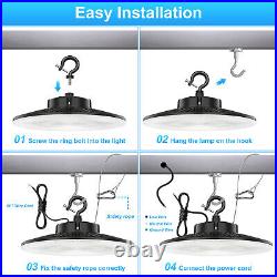 480V UFO LED High Bay Light 150W 21000lm Dimmable Commercial Warehouse Shop Lamp