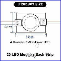 4Colors High Power SMD LED Module Light Super Bright 1.5W Waterproof IP65 12V US