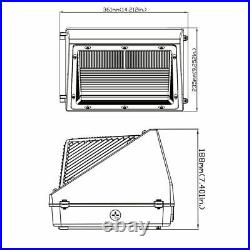 4Pack 120W LED Wall Pack Light, Wite Dusk to dawn Outdoor Commercial Industrial