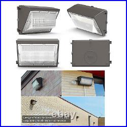 4Pack 120W LED Wall Pack Light, Wite Dusk to dawn Outdoor Commercial Industrial