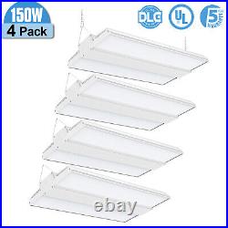 4Pack 150W LED Linear High Bay Shop Light Commercial Warehouse Workshop Lamp DLC