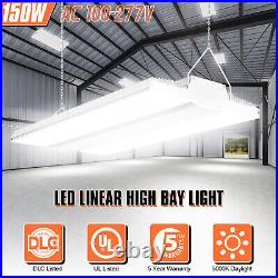 4Pack 150W LED Linear High Bay Shop Light Commercial Warehouse Workshop Lamp DLC