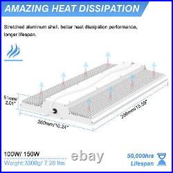 4Pack 150W LED Linear High Bay Shop Light Commercial Warehouse Workshop Lamp DLC