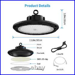 4Pack 150W LED UFO High Bay Light Warehouse Commercial Fixture Dimmable US Plug